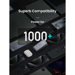 UGREEN 25185 Powerbank Mini 10000mAh Carga Rápida 30W Gris
