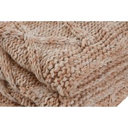 DKD Home Decor Plaid Alpino Coral 2 Unidades 133 x 1 x 154 cm