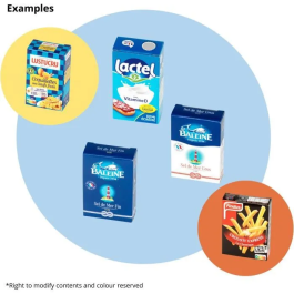 Klein Cesta de compras de metal KLE4009847072023, Juguete de tienda de comestibles llena de cajas de comida simuladas