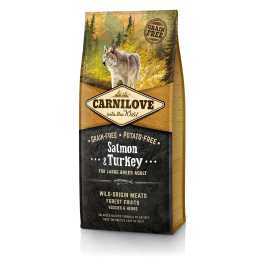 Carnilove Comida para Perros Adultos Raza Grande Salmón y Pavo 12 kg Precio: 69.4999998. SKU: B18E8W458B