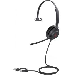Yealink UH37 Auriculares Mono con Micrófono para Teams USB-C/A, Alámbrico, Cancelación de Ruido, Oficina/Call Center, Negro Precio: 64.49999985. SKU: B16BDNNTPP