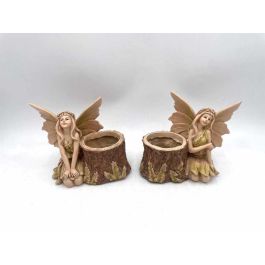 DKD Home Decor Figura Romantico Resina Marron 10 x 15 x 18 cm (2 Unidades) Precio: 19.89000057. SKU: B1E68TWMB9