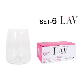 Lav Set de 6 Vasos "Terra" de 360 cc - Cristalería para Hogar (8 Cajas)