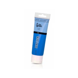 Liderpapel Pintura Acrílica Tubo de Plástico 120 ml Azul Cian