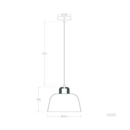 Lámpara Colgante de Metal Jiayuguan SKD-P80015, Diseño Industrial Elegante, Cable Regulable Altura, compatible Bombilla LED E27