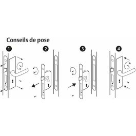 Yale Y60R-A40/N Cerradura de embutir con agujero para cilindro, Eje 40mm, Caja 148mm, Negra, para Puerta de entrada y locales sensibles
