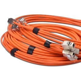Digitus Cinta de gancho y bucle para cableado estructurado, 20mm ancho, 10m rollo, negro