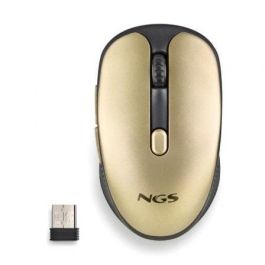 NGS EVORUSTGOLD Ratón Inalámbrico 2.4GHz RF Recargable 50h Teclas Silenciosas Ajustable 1600 DPI 5 Botones Compacto Diestro Dorado Precio: 12.99296548. SKU: S0236700