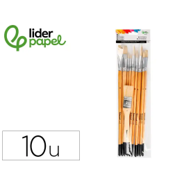 Liderpapel Pinceles de Pelo de Cerda Puntas Surtidas Bolsa 11 Unidades Certificado FSC Precio: 14.2538. SKU: B1GWNCAS3P