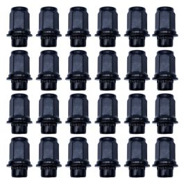 Omp OMPS09481201 Juego de 24 Tuercas M12x1.5, Llave 21mm, Color Negro DIN 10.9, Compatible con Toyota y Nissan