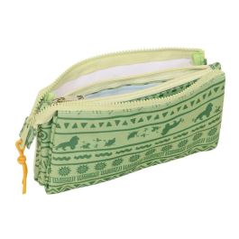 Portatodo Triple Mufasa Verde Beige 22 x 12 x 3 cm