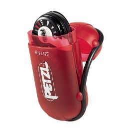 Petzl Linterna Frontal de Emergencia E+Lite, 40 Lúmenes, Negro con Estuche Incluido
