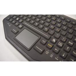 Teclado Gamber Johnson 7300-0113 Negro Qwerty Español