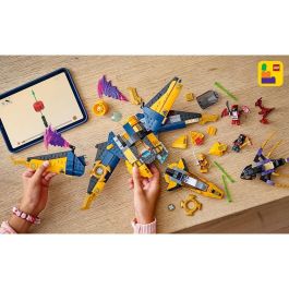 LEGO 71833 Ninjago El Renacer de los Dragones: Super Jet de la Tormenta de Ras y Arin - Set de Construcción con Dron y Minifiguras