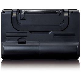 Lenco MPR-035BK - Radio FM portátil, reproductor MP3 y altavoz Bluetooth, color negro