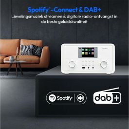 Medion MED1717434079310 Radio por Internet DAB+ Bluetooth 2 x 10 W RMS Blanco