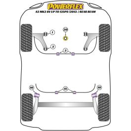 Silentblock Powerflex PFF85-803-25 Delantera 2 Piezas