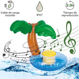 Myway Altavoz Bluetooth Flotante Palmera Resistente al Agua IP67