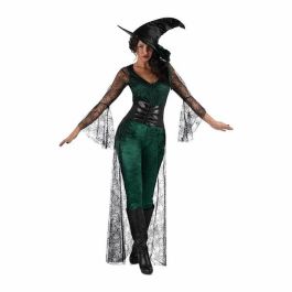 Disfraz bruja del aquelarre verde sombrero, top con cola, corpiño y mallas talla l Precio: 45.50000026. SKU: B12MPTQEZ8