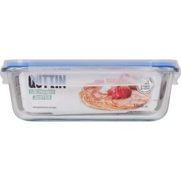 Quttin Fiambrera Rectangular Hermética 1.5L 23x17.5x7.6 cm (6 Unidades)