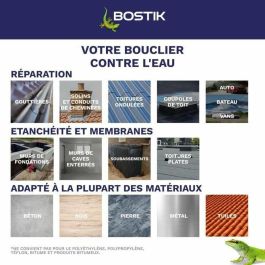Bostik BOS3549212466886 Membrana Impermeabilizante Waterstop para Reparación de Fugas - Envase de 1 kg Gris