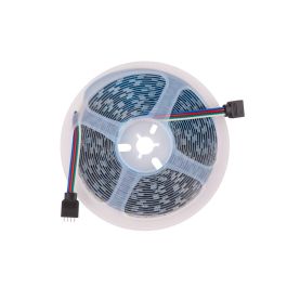 Tira LED Flexible RGB SMD5050 Alta Potencia 5M, 300 LEDs, 72W, 4.200Lm, 12VDC, IP65, 40.000H - PL219012