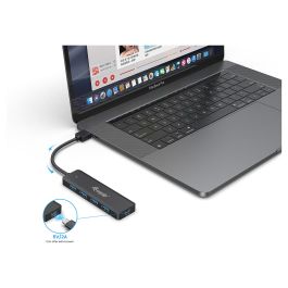 EQUIP HUB USB LIFE A 4 PUERTOS USB 3.2 INCLUYE ADAPTADOR USB-C
