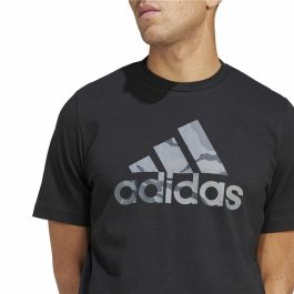 Camiseta de Manga Corta Hombre Adidas Camo G 1 Negro