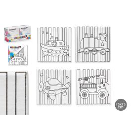Lienzo para manualidades 15x15 cm vehículos surtidos - Pincello (24 Unidades) Precio: 23.50000048. SKU: B1JVQMTGL7