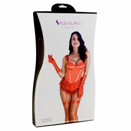 Corsé S Pleasures Rojo (Talla única) Corsé S Pleasures Rojo (Talla única)
