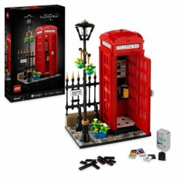 LEGO 21347 Ideas Cabina Telefónica de Londres Set de Construcción Detallado para Adultos, Modelo Expositor de Edificio Icónico, Decoración del Hogar