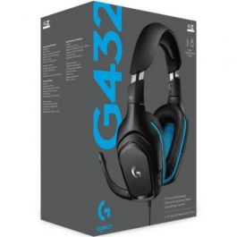 Logitech 981-000770 Auriculares Gaming G432 con Micrófono, Transductores de 50mm, DTS Headphone:X 2.0, Compatibles con PC, Mac, PS4, Xbox One, Nintendo Switch