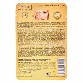 Iroha Parches para Ojos ORO 24K Reafirmantes Extra Contorno de Ojos 2 uds