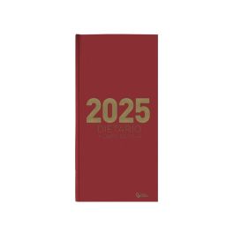 Dietario Liderpapel 2025 Dos Tercios 15x30,5 cm Color Rojo Papel 70 gr