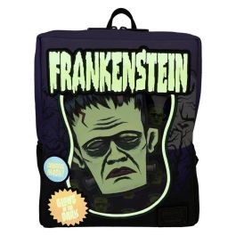 Loungefly Mochila Frankenstein Neon Mask Universal Monster Piel Vegana 28cm que Brilla en la Oscuridad