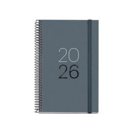 Agenda Anual (2026) Miquelrius Basic Calm Espiral Tapa Extra Con Goma Activa 117X182 S/V Grafito Precio: 7.49999987. SKU: B182ZL54PY