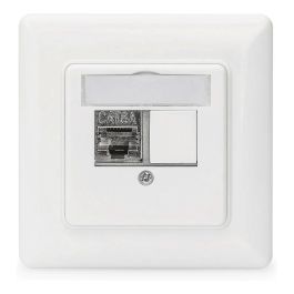 Digitus Panel Frontal 2x Keystone RJ-45 Hembra Hembra Blanco para Cat6a
