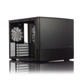 Fractal Design NODE 804 Cubo Negro PC con Ventiladores 120mm, Soporte para 2.5/3.5", Micro ATX - FD-CA-NODE-804-BL-W