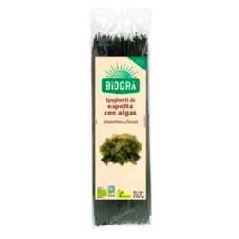 Biogra Espagueti de Espelta con Algas 250g - Pasta Bio Vegana Fuente de Fibra y Proteína Bajo en Grasa y Sal Precio: 2.9900002. SKU: B1FLNC9XZG