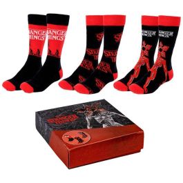 CERDÁ Set 3 calcetines Stranger Things para adulto, tallas 35/41, 86% algodón Precio: 14.69000016. SKU: B1HZHV4HFF