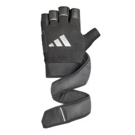 Guantes Adidas Wrist Wrap Training Blanco Negro