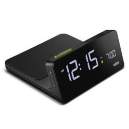 Reloj Despertador Digital Base Carga Qi Negro 14X6,35X14Cm BRAUN BC-21-B Precio: 82.69000003. SKU: B1DGT58X72