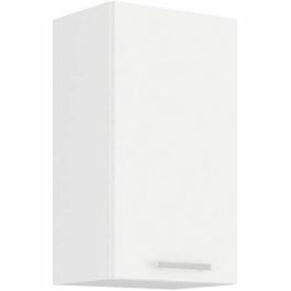 Atlas Unidad alta de cocina con 1 puerta, decoración blanca, 40 cm de ancho, fabricado en melamina