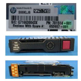 Hewlett Packard Enterprise 600GB hot-plug dual-port SAS hard drive - 10,000 RPM, 6Gb/sec transfer rate, 2.5-inch small form factor (SFF), Enterprise, SmartDrive Carrier (SC) - Not for use in MSA products Hewlett Packard Enterprise 600GB hot-plug dual-port SAS hard drive - 10,000 RPM, 6Gb/sec transfer rate, 2.5-inch small form factor (SFF), Enterprise, SmartDrive Carrier (SC) - Not for use in MSA products