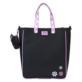 Loungefly Bolso Rock the Dots Minnie Disney Floral con Monedero de Piel Vegana Desmontable