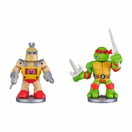 Moose Toys MOO0630996152454 Figuras Akedo: Raphael vs Rocksteady
