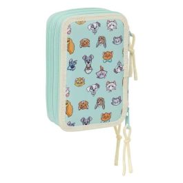 Estuche Escolar con Accesorios Disney Azul 12,5 x 19,5 x 5,5 cm 37 Piezas