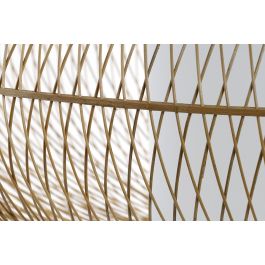 DKD Home Decor Lámpara de Techo Balines E27 Bambú Natural/Blanco 83x83x40 cm - Potencia 40W