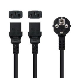 NANOCABLE Cable alimentacion CEE7/M - 2xC13/H, 3 m