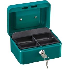 Burg Wachter AUC4003482106709 Caja de Monedas Money 5015 Verde con Apertura con Llave de Acero